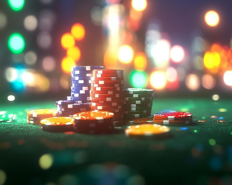 Roulette wheel spinning on mobile screen