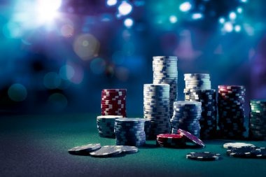 Live blackjack table with professional croupier