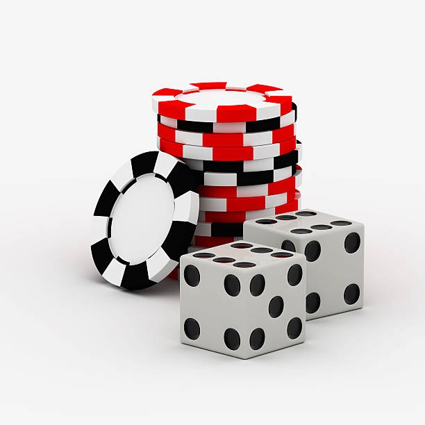 Baccarat table with card dealing